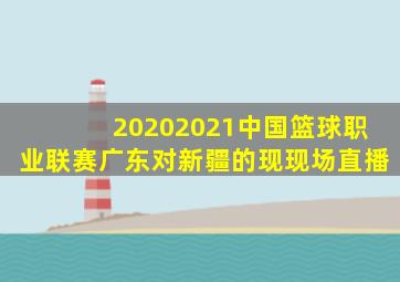 20202021中国篮球职业联赛广东对新疆的现现场直播