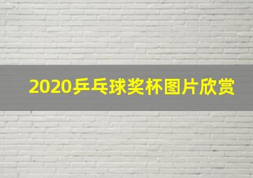 2020乒乓球奖杯图片欣赏