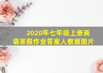 2020年七年级上册英语寒假作业答案人教版图片