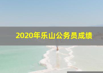 2020年乐山公务员成绩