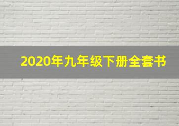 2020年九年级下册全套书