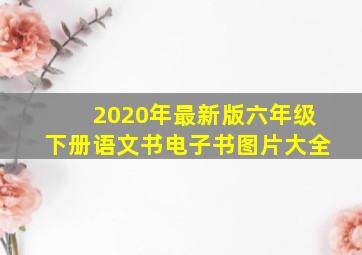 2020年最新版六年级下册语文书电子书图片大全