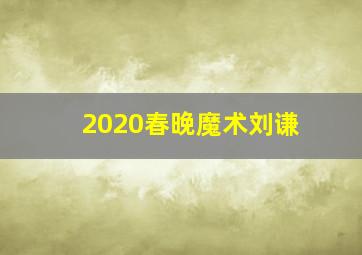 2020春晚魔术刘谦