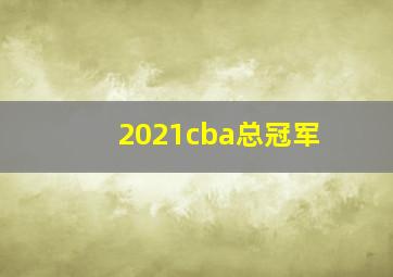 2021cba总冠军