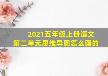 2021五年级上册语文第二单元思维导图怎么画的