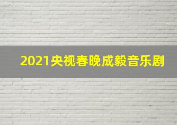 2021央视春晚成毅音乐剧