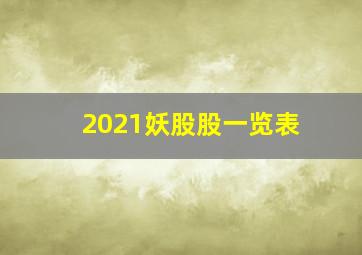 2021妖股股一览表