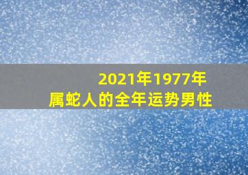 2021年1977年属蛇人的全年运势男性