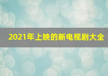 2021年上映的新电视剧大全