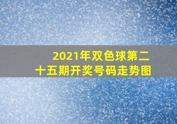 2021年双色球第二十五期开奖号码走势图