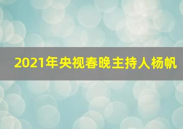 2021年央视春晚主持人杨帆