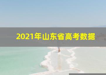 2021年山东省高考数据