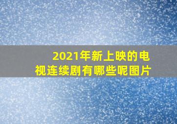 2021年新上映的电视连续剧有哪些呢图片