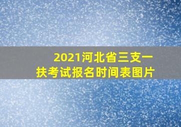 2021河北省三支一扶考试报名时间表图片