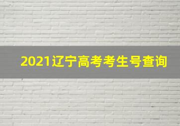 2021辽宁高考考生号查询