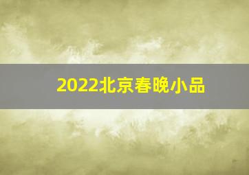 2022北京春晚小品