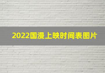 2022国漫上映时间表图片