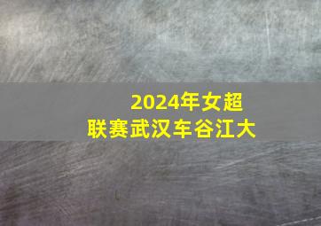 2024年女超联赛武汉车谷江大