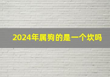 2024年属狗的是一个坎吗