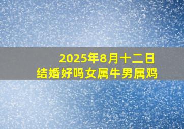 2025年8月十二日结婚好吗女属牛男属鸡