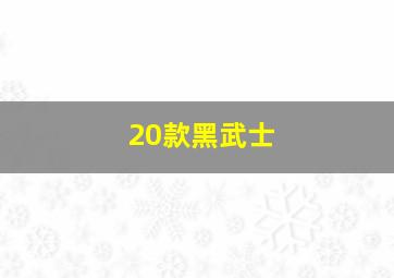 20款黑武士