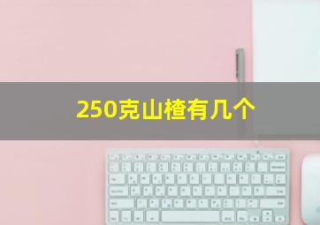 250克山楂有几个