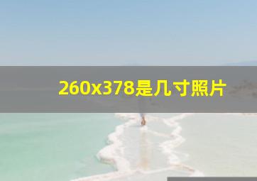 260x378是几寸照片