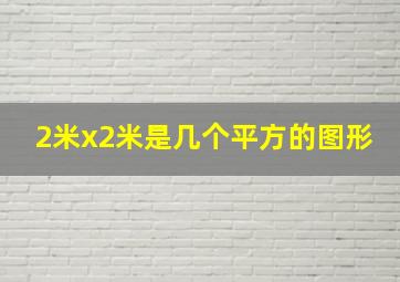 2米x2米是几个平方的图形