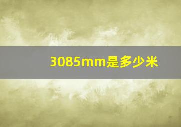 3085mm是多少米