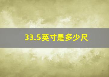 33.5英寸是多少尺