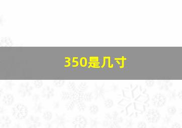 350是几寸