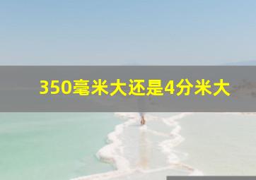 350毫米大还是4分米大