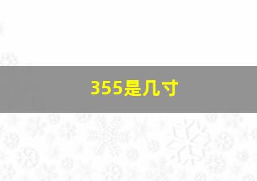 355是几寸