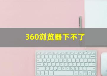 360浏览器下不了