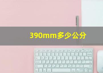 390mm多少公分