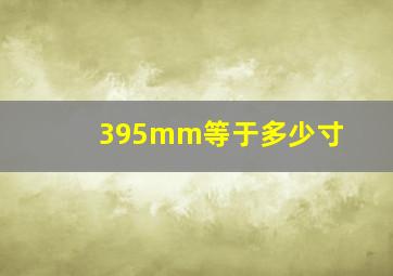 395mm等于多少寸