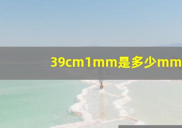 39cm1mm是多少mm