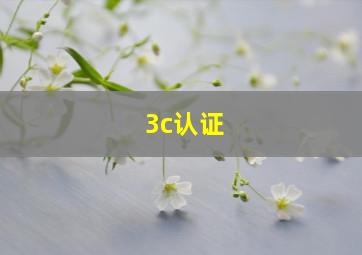 3c认证