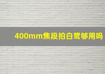 400mm焦段拍白鹭够用吗