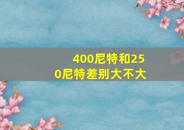 400尼特和250尼特差别大不大