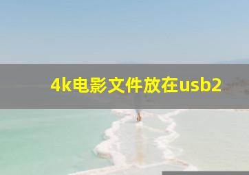 4k电影文件放在usb2