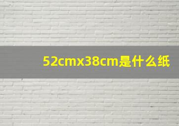 52cmx38cm是什么纸