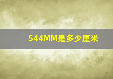 544MM是多少厘米