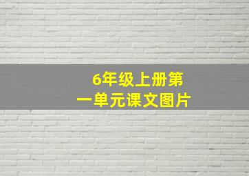 6年级上册第一单元课文图片