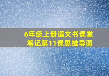 6年级上册语文书课堂笔记第11课思维导图