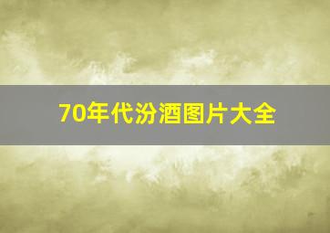 70年代汾酒图片大全