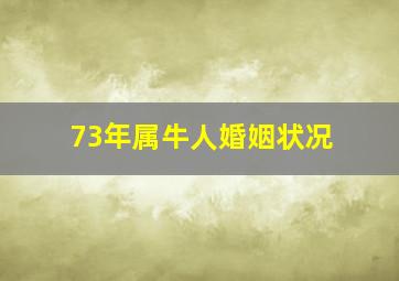 73年属牛人婚姻状况