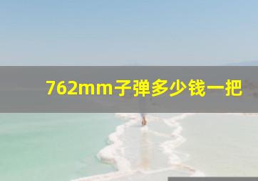 762mm子弹多少钱一把