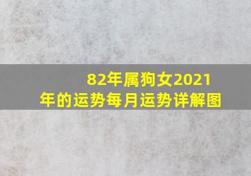 82年属狗女2021年的运势每月运势详解图