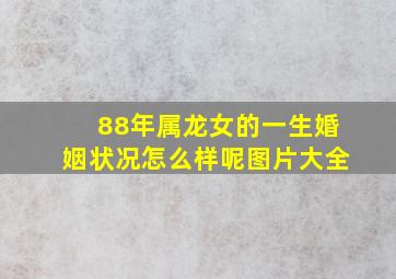 88年属龙女的一生婚姻状况怎么样呢图片大全